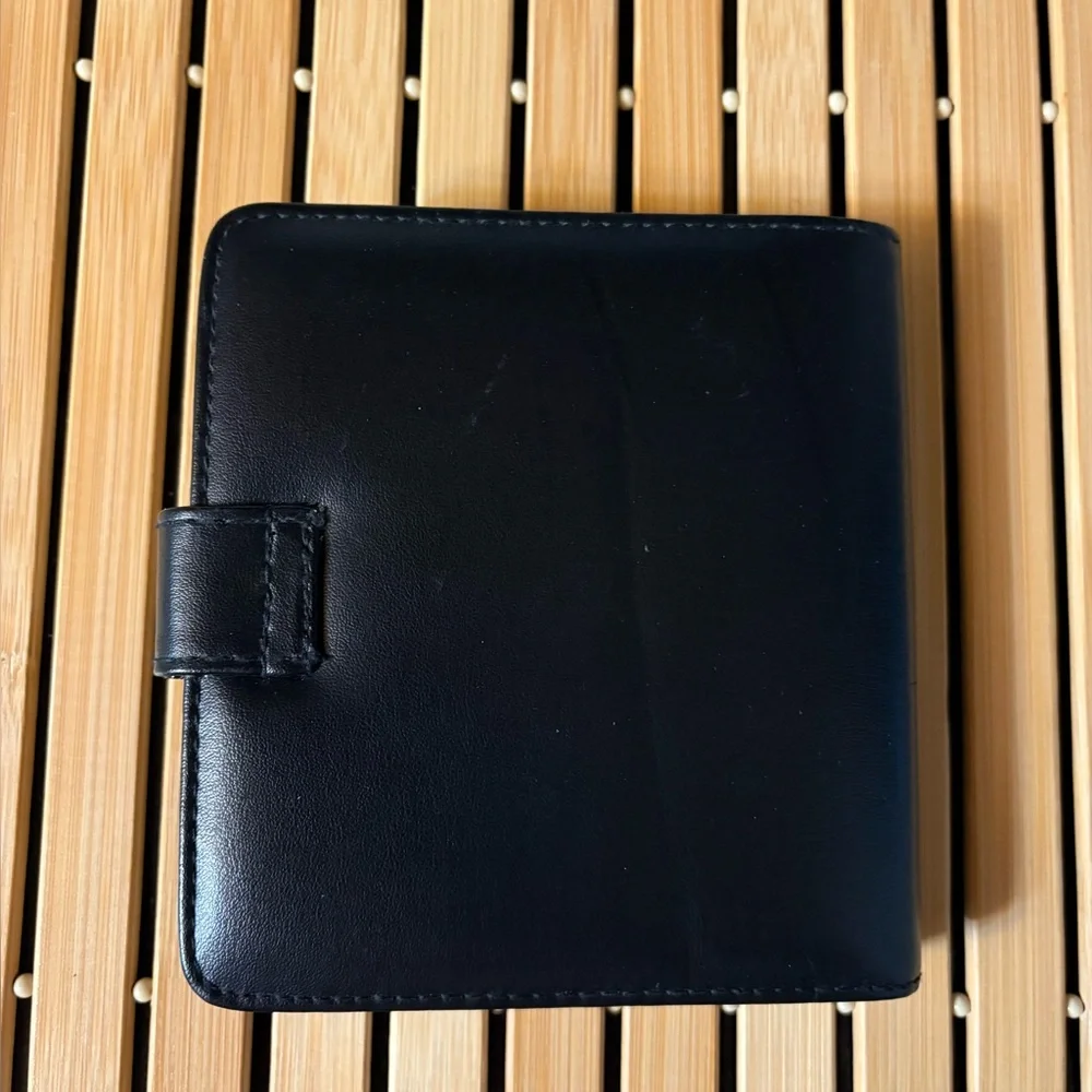 Black Faux Leather Planner - No Specific Year - Can be used for any